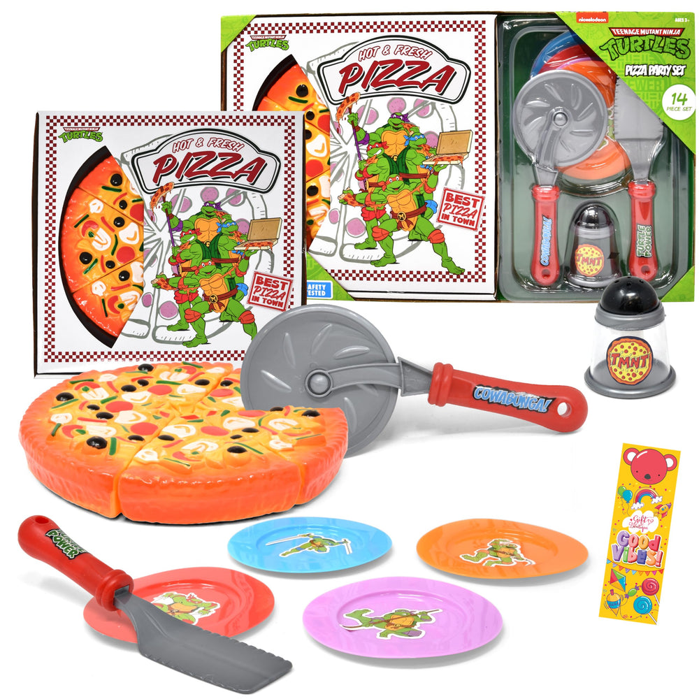 Gift Boutique Pizza Party Playset Box for realistic pretend pizza storage.