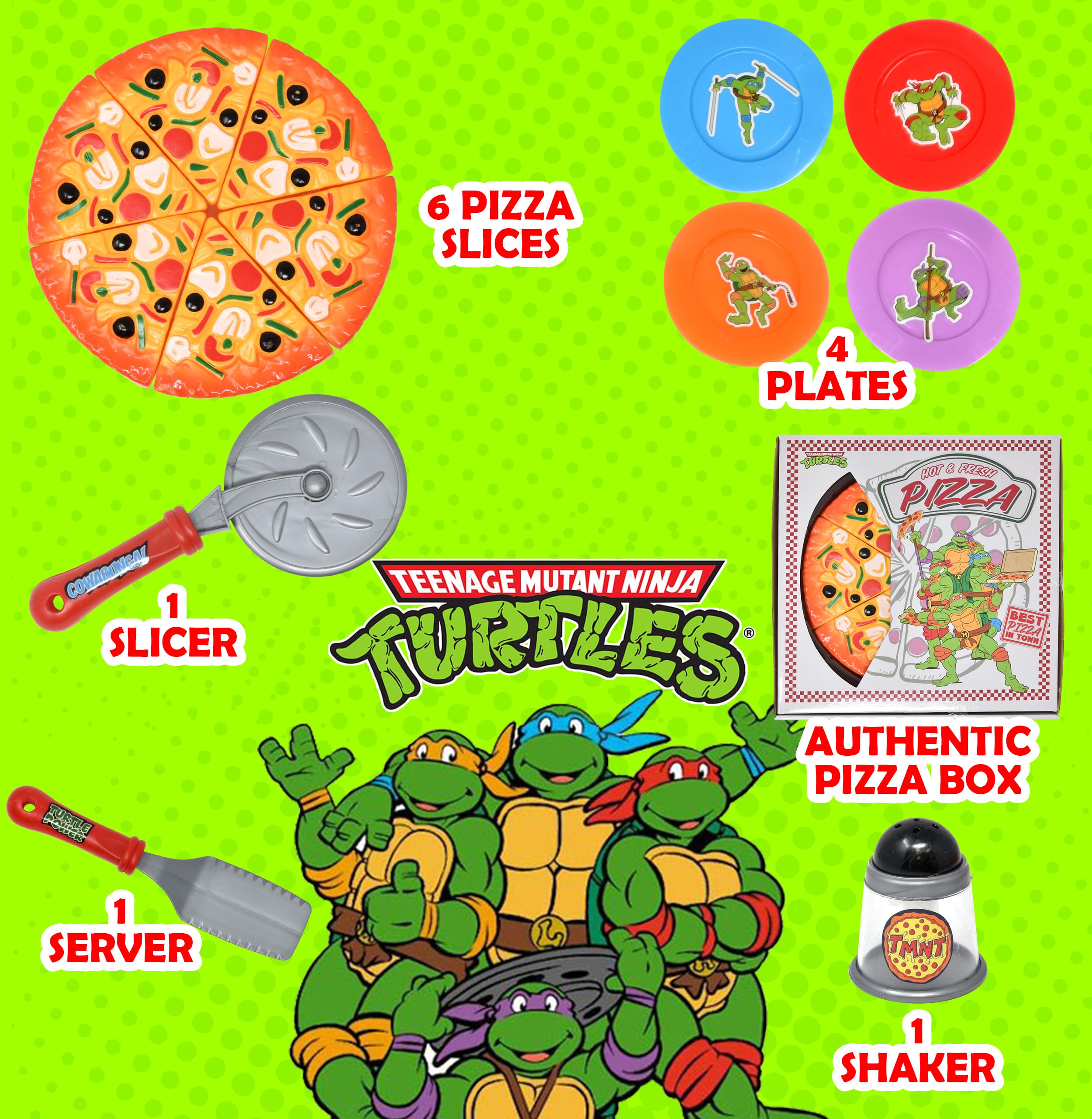 Gift Boutique Pre-Sliced Pizza Slices for quick pretend servings.