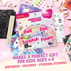 Gift Boutique Unicorn Princess Craft Kit travel case makes on-the-go crafts easy.