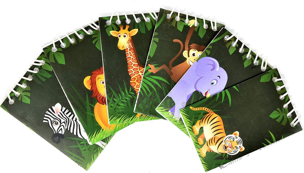 Gift Boutique assorted designs mini notepads for wildlife party favors.