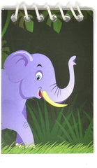 Gift Boutique zebra notepad on palm backdrop, ideal for kids' crafts.