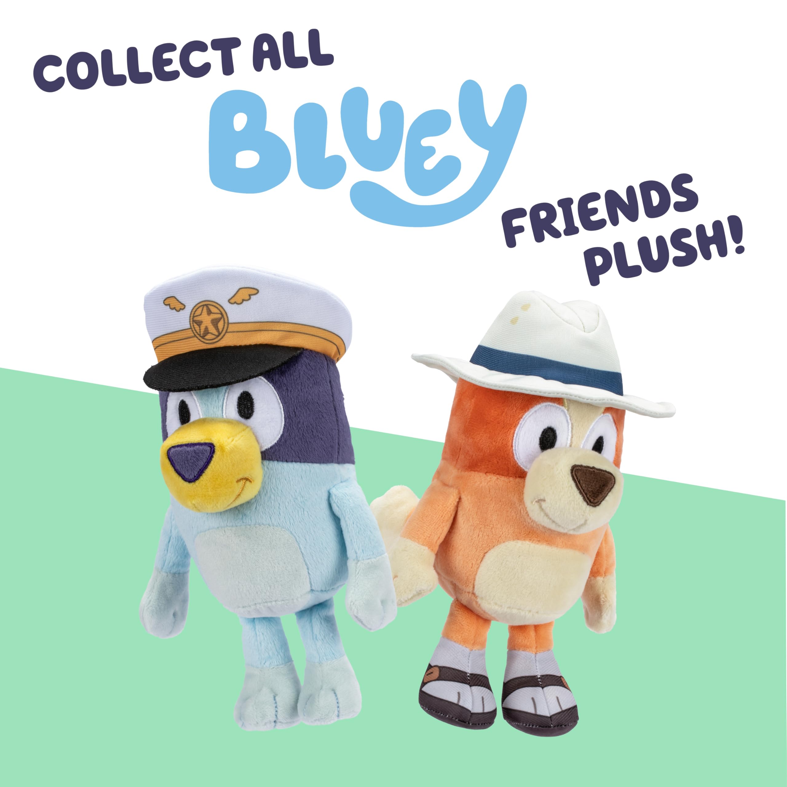 Gift-ready Bluey plush set ideal for birthdays and holidays.