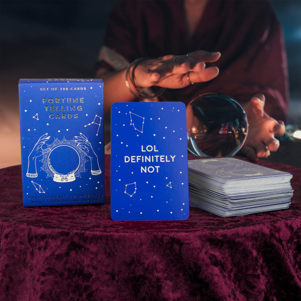 Gift Republic GR490090 fortune telling cards on table ready to read