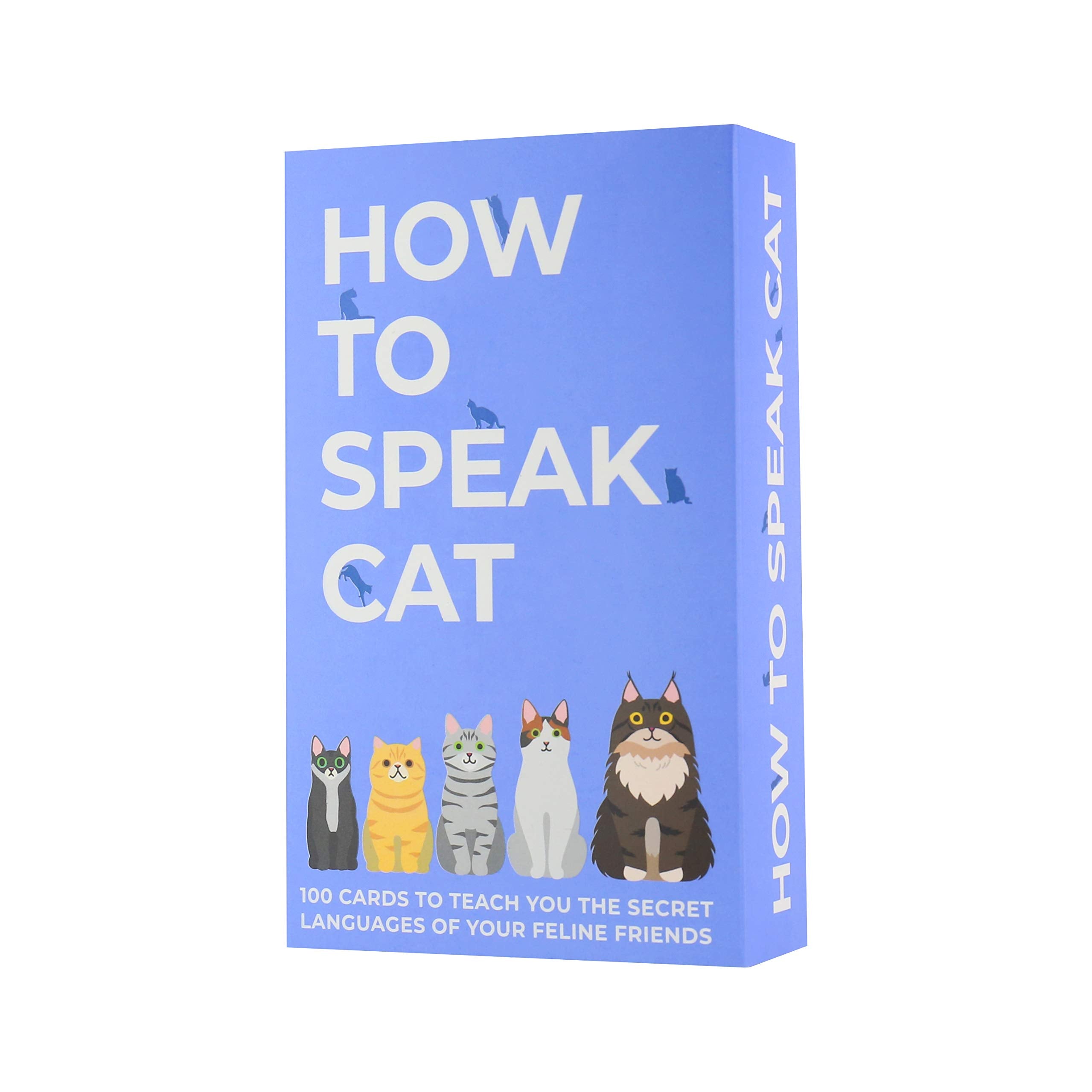 Gift Republic How To Speak Cat 100 Cards cat illustrations highlight expressive poses for bonding