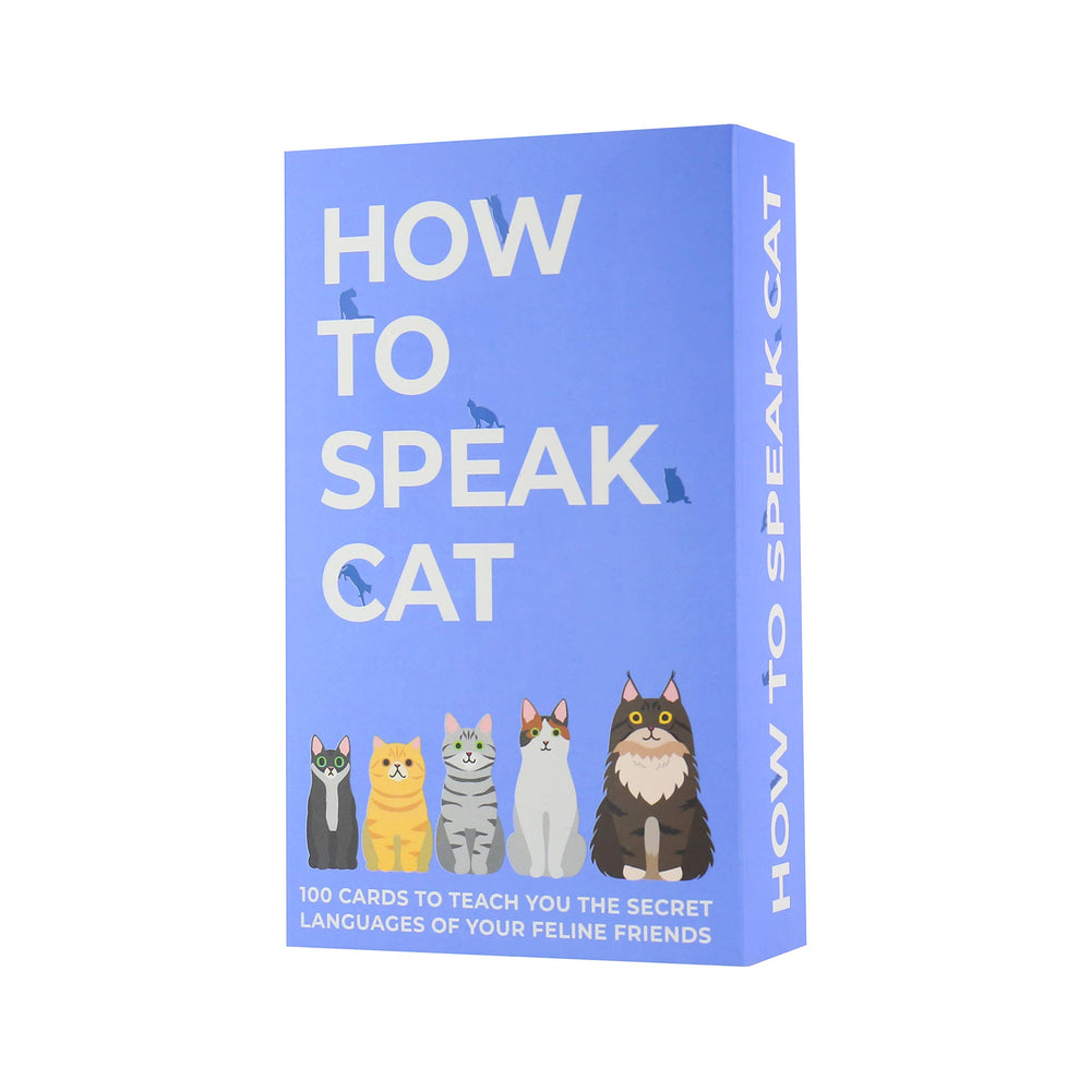 Gift Republic How To Speak Cat 100 Cards cat illustrations highlight expressive poses for bonding