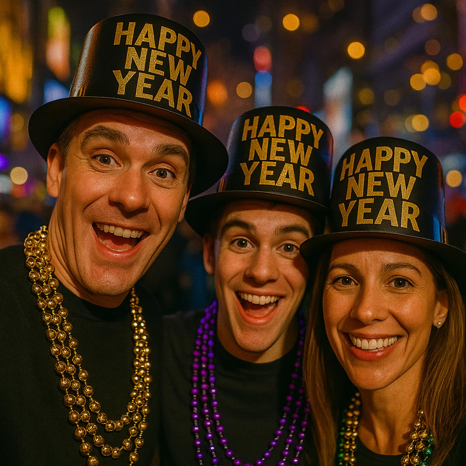 GiftExpress 33-inch Mardi Gras beads worn on neck for party wear