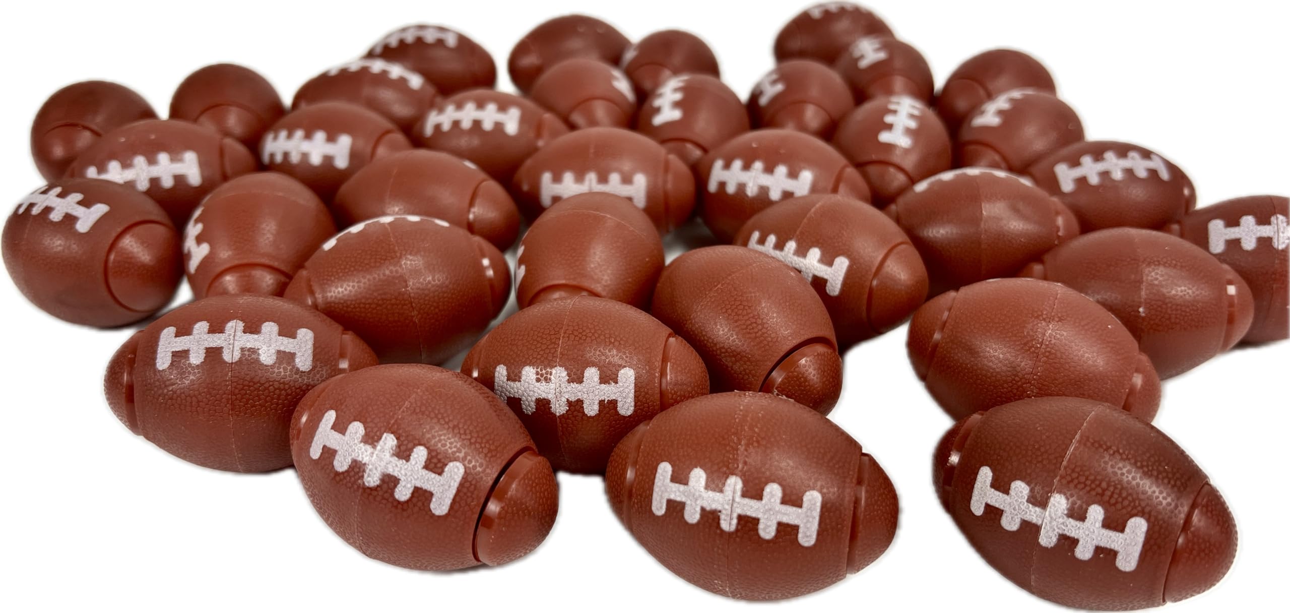 GiftExpress bulk 36-pack football fidgets for gifts and prizes.