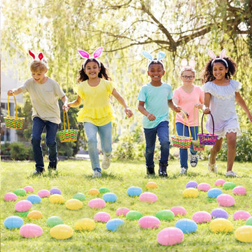 GiftExpress Easter eggs organized in a colorful basket for decor and gifting.