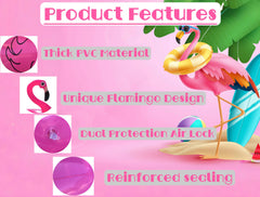 GiftExpress compact storage flamingo pool float ready for transport