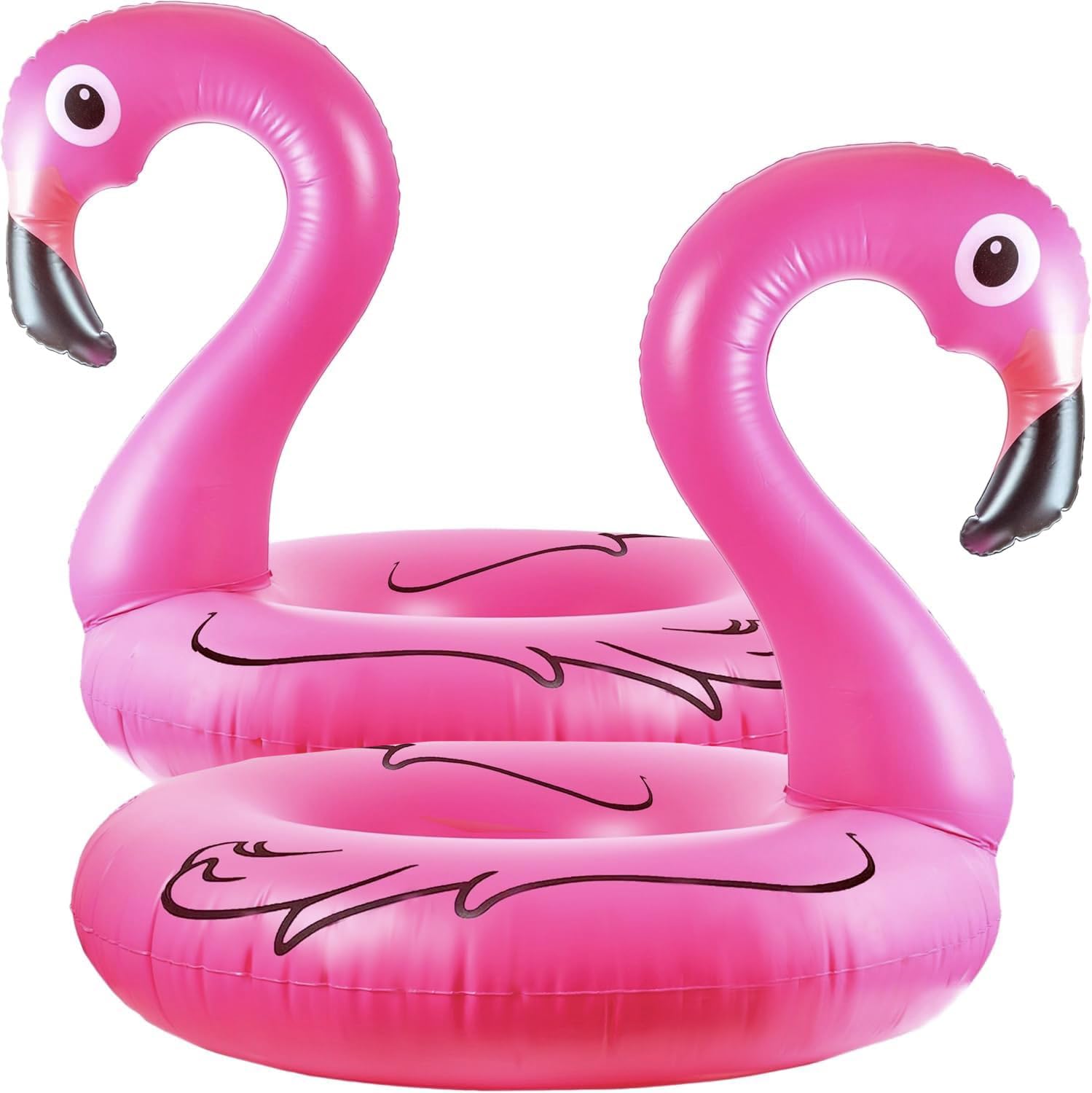 GiftExpress Flamingo pool float 48 inches for big lounging on water
