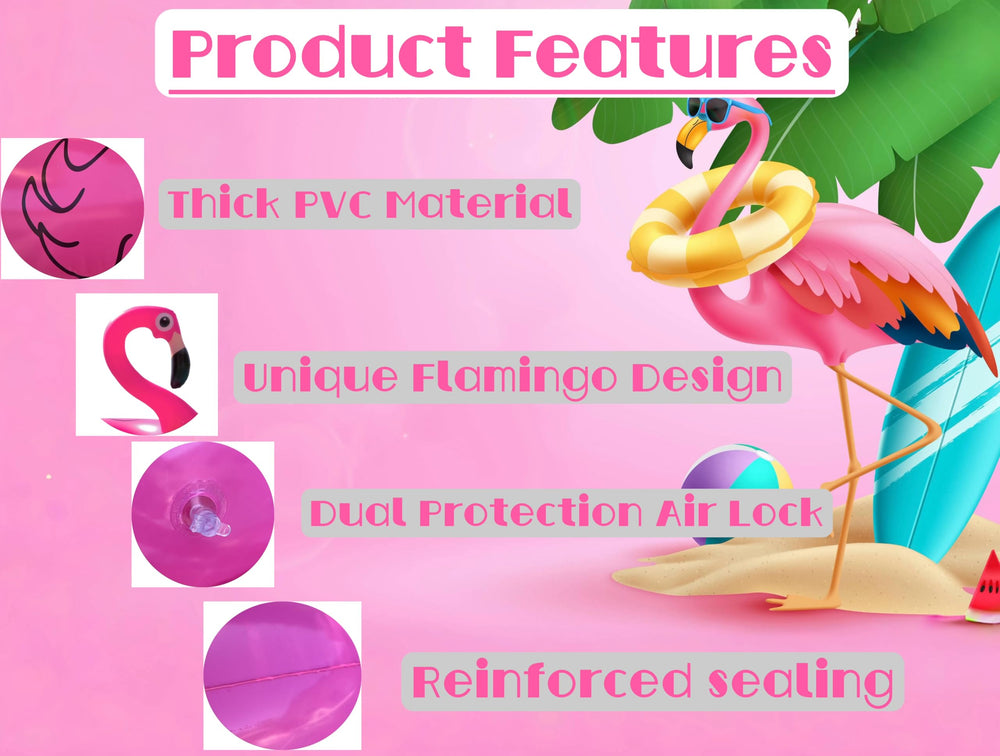 GiftExpress Flamingo pool float riding and lounging design for versatile water play