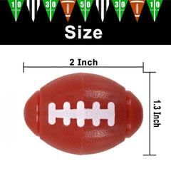 GiftExpress brown football fidget spinner made of ABS plastic.