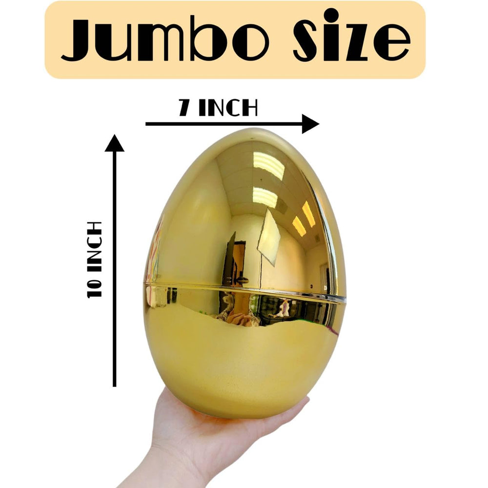 GiftExpress gold Easter egg close-up, premium finish for gift baskets.