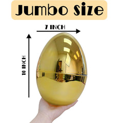 GiftExpress gold Easter egg close-up, premium finish for gift baskets.
