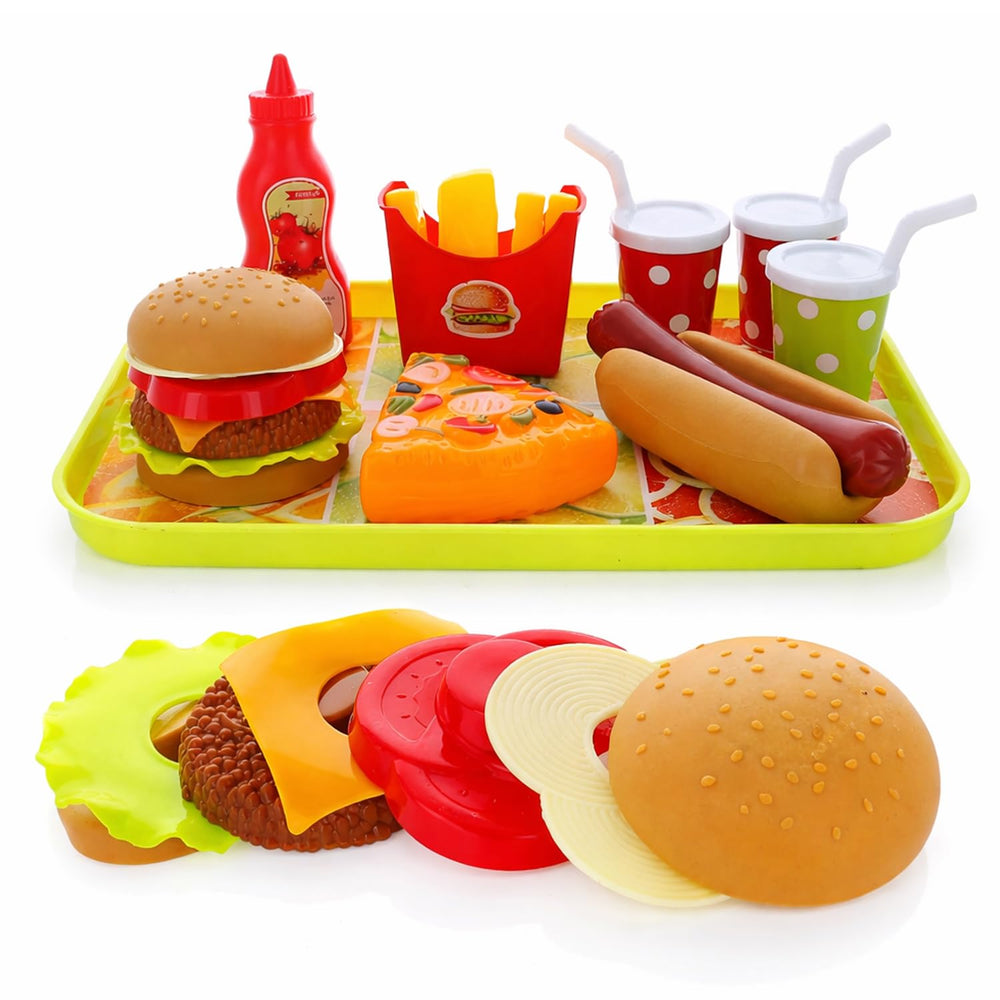 GiftExpress Happy Kids Meal hamburger image showing imaginative play and motor skills.