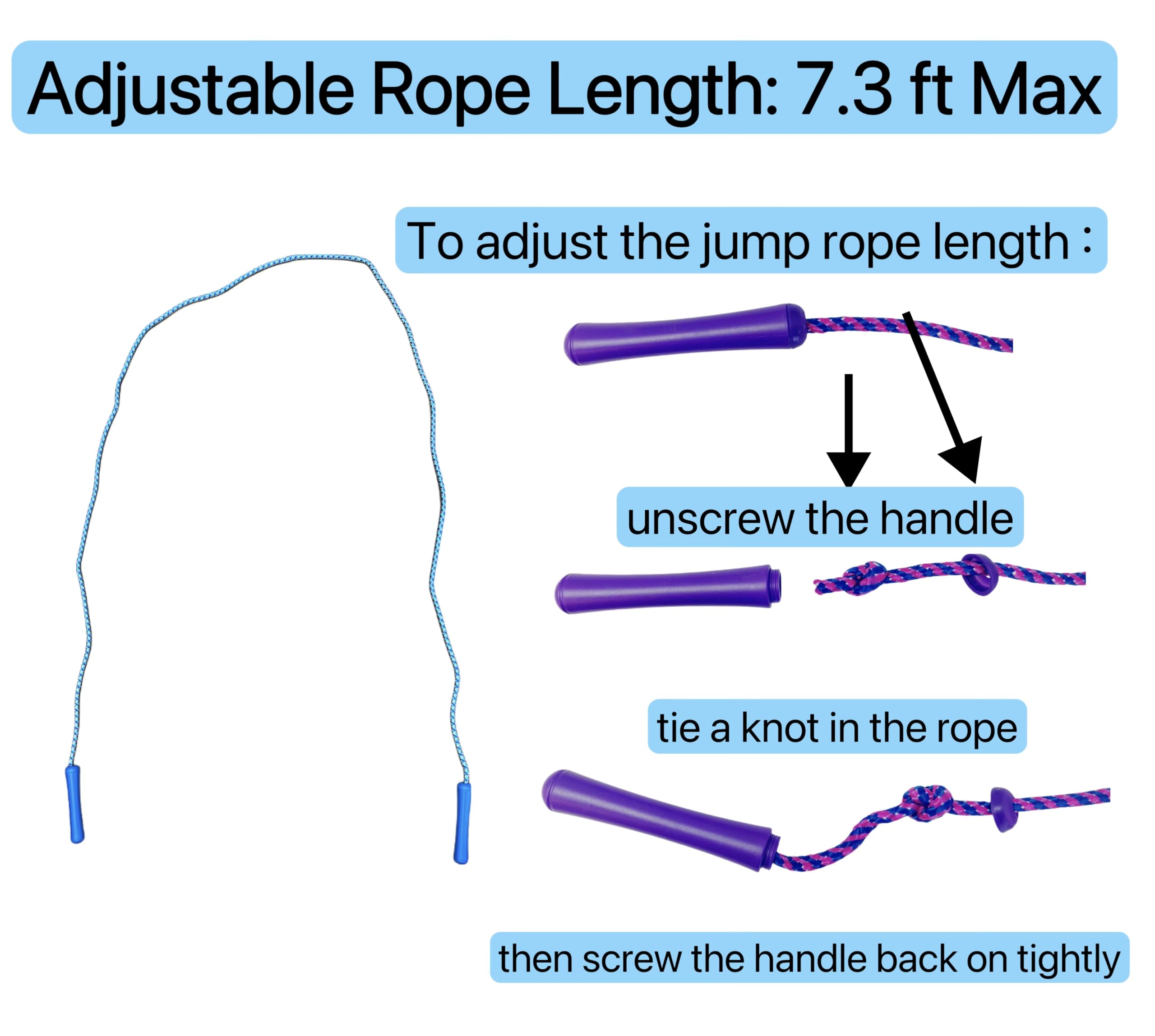 GiftExpress Jump Rope durable-nylon construction ensures long-lasting everyday use.