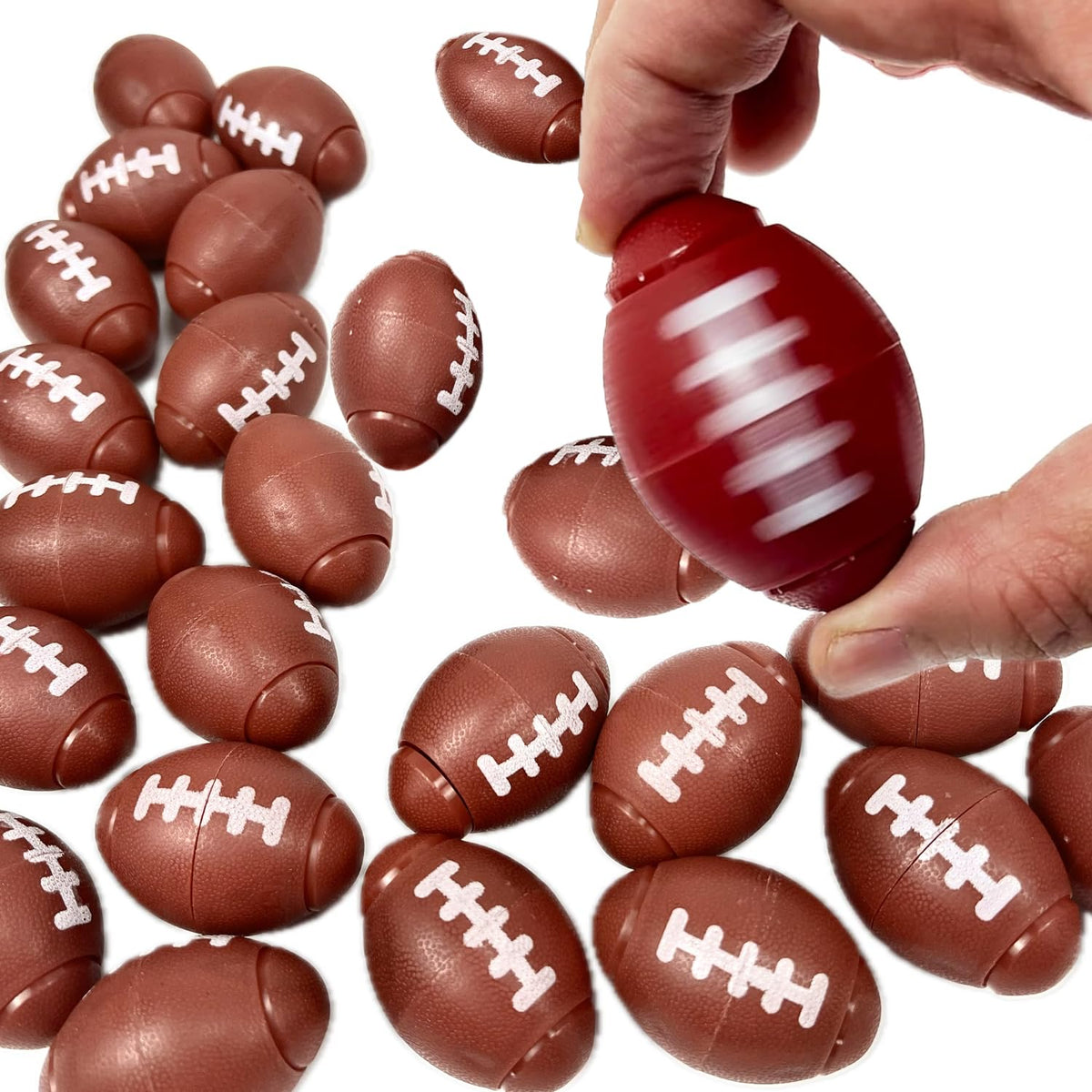 GiftExpress mini football fidget in brown helps kids stay focused.