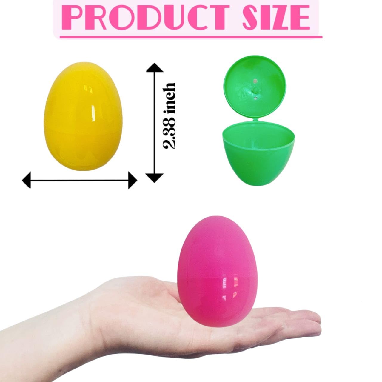 GiftExpress regular-size Easter eggs designed for kid-friendly egg hunts.