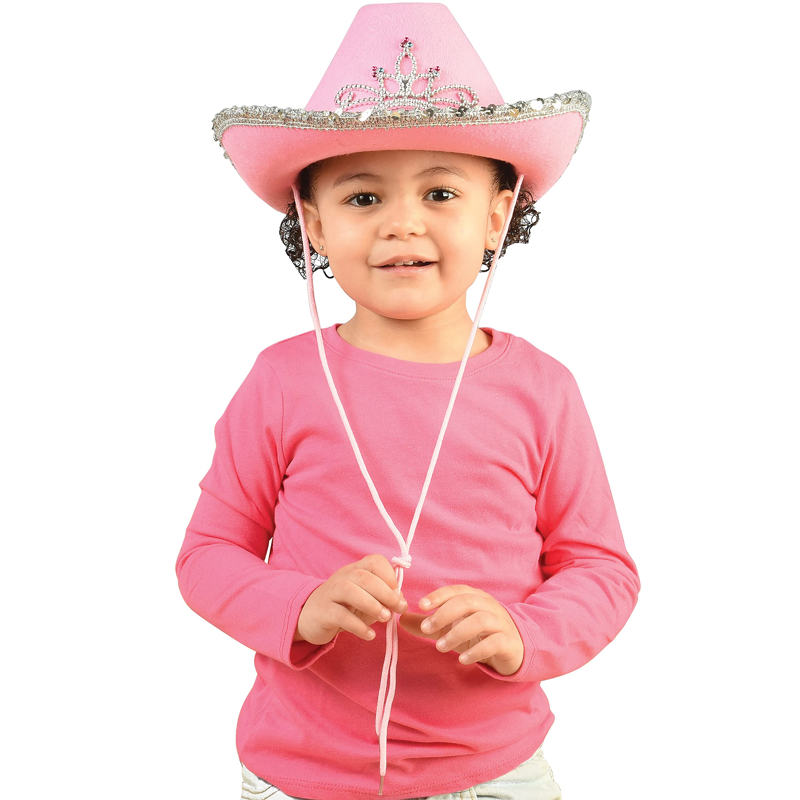 GiftExpress Western Costume Accessory Pink Hat, great for Halloween costumes.
