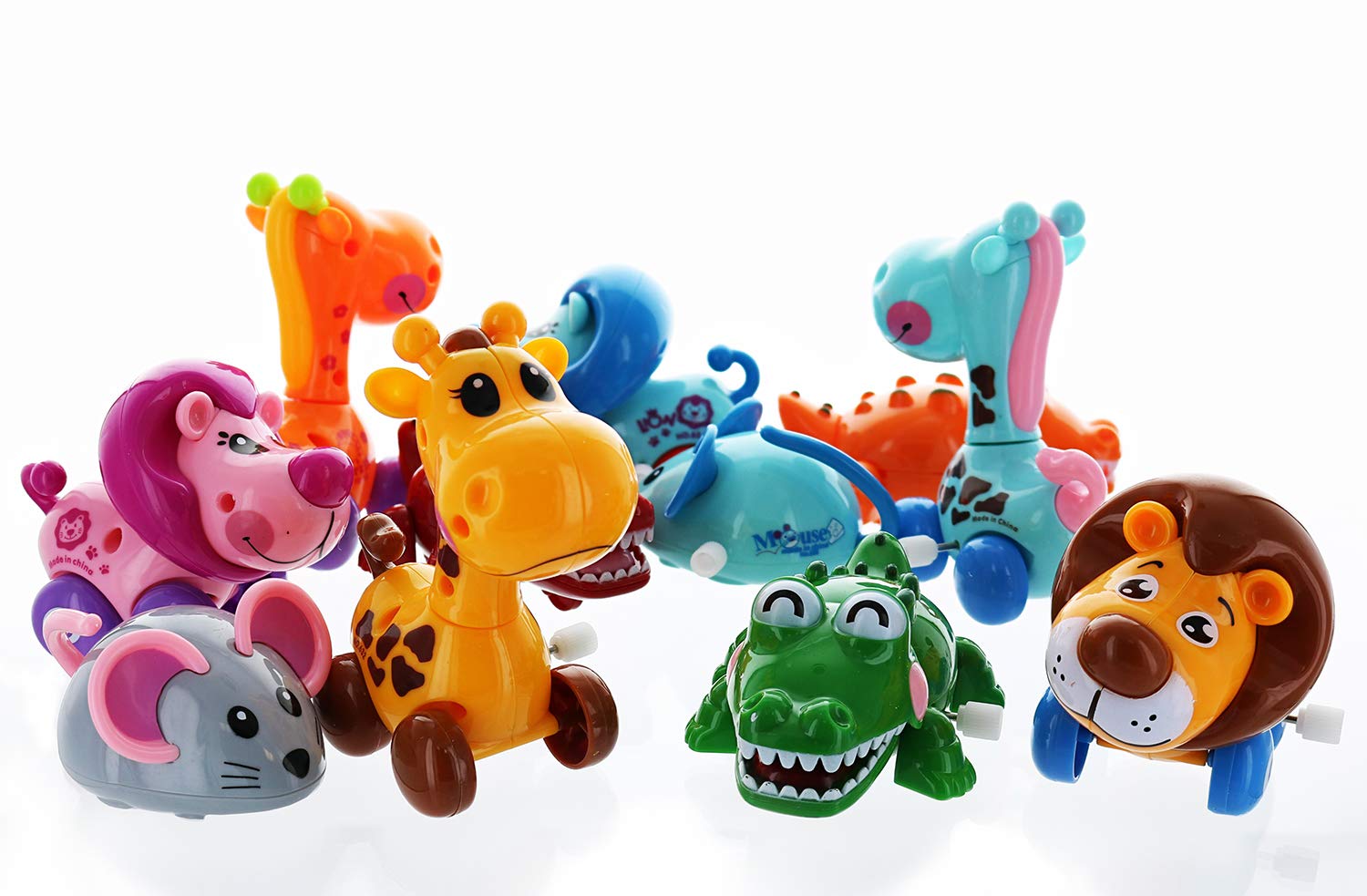 GiftExpress wind-up zoo lion toy for colorful pretend play