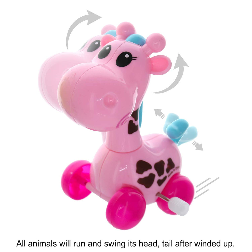 GiftExpress wind-up zoo set of 12 pieces enhances party fun and goody bags