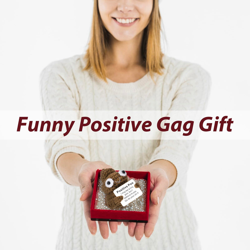 GIFTIARA positive-poo-with-card features an uplifting message for friends.