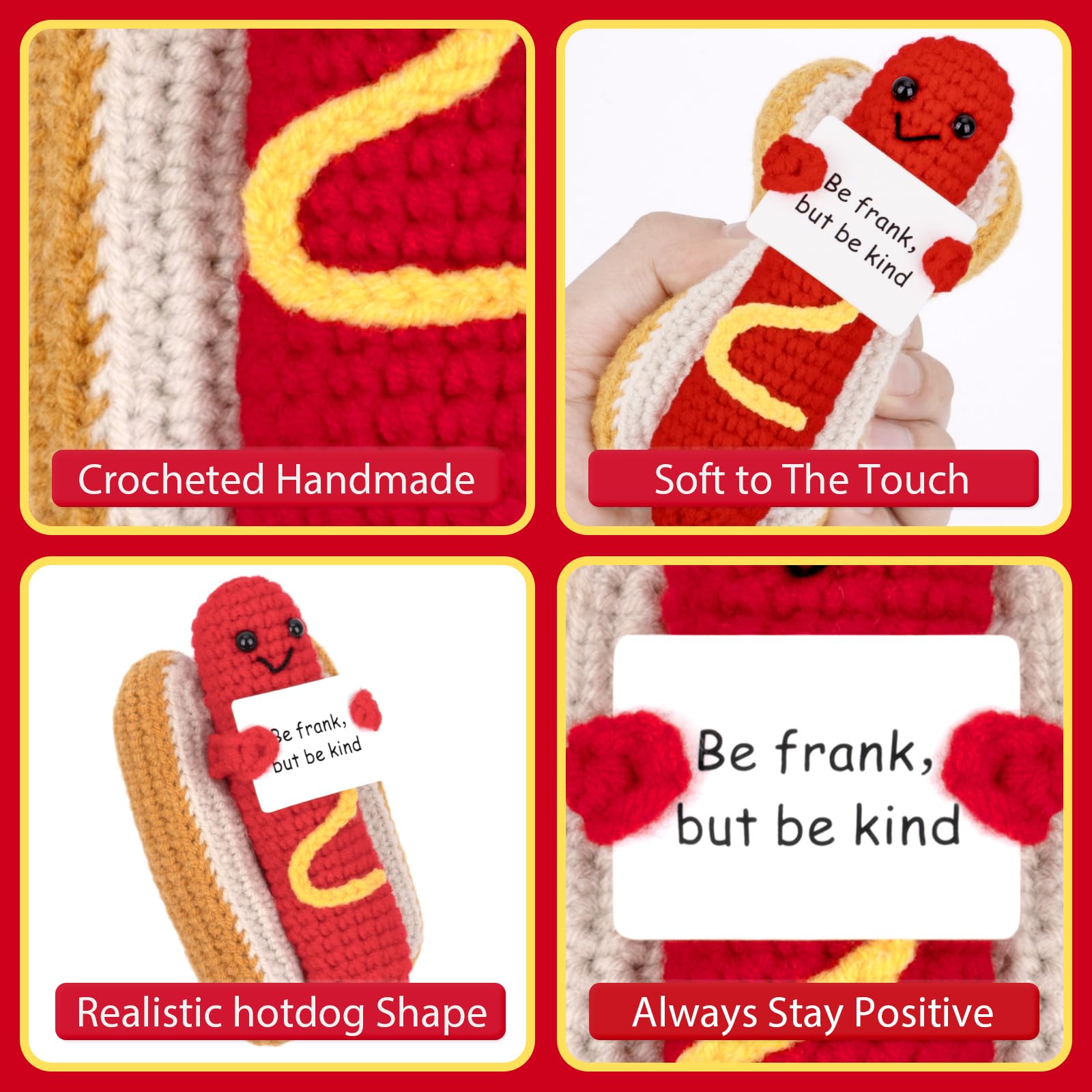 GIFTIARA positive card included hot dog gift for encouragement