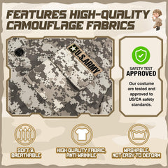 GIFTINBOX Army Costume belt with sturdy design for easy wearing.