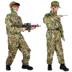 Giftinbox army costume military vest with multiple pockets keeps gear organized.