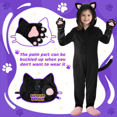GIFTINBOX cat costume front zip design enables easy self dressing and quick wear
