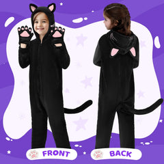 GIFTINBOX hooded cat costume with ears and whiskers for a cute look