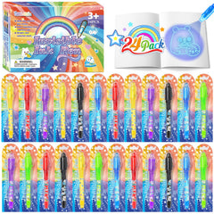 Giftinbox invisible ink pen set with 24 pens and secret message potential