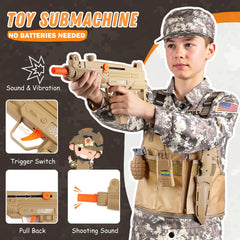 GIFTINBOX kids army costume pants for active play