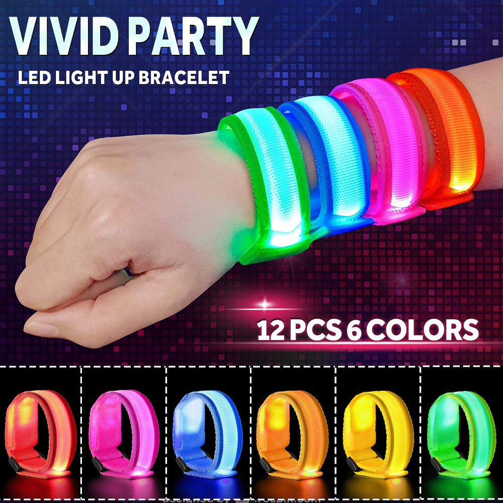 GIFTINBOX LED bracelets fast, slow, and alternate flash modes