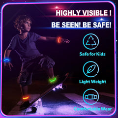 GIFTINBOX LED bracelets bright visibility at concerts and festivals