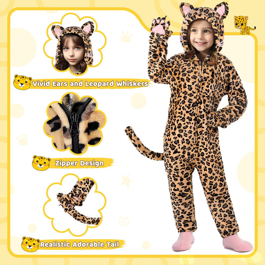 Giftinbox leopard tail detail adds playful movement for dress-up sessions.