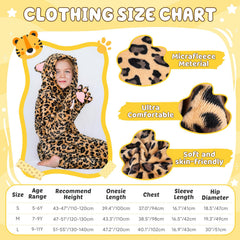 Giftinbox cat whiskers embroidery adds realism to the leopard outfit.