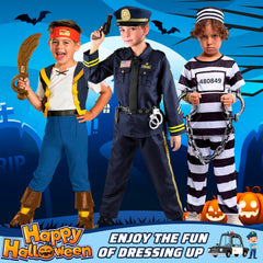 Giftinbox police costume for Halloween and photo props.