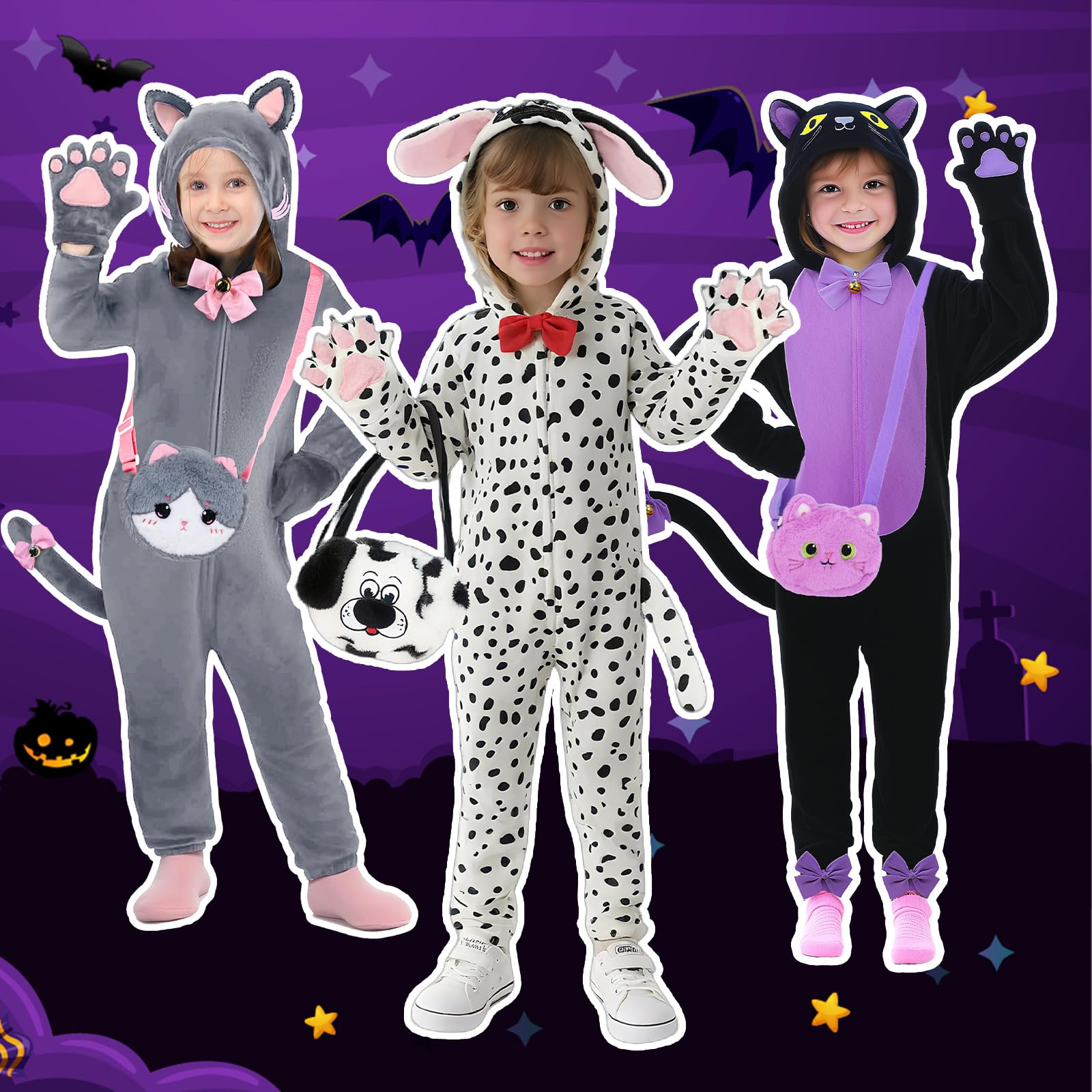 Gifts2U Dalmatian costume two sizes fit kids aged 7-8