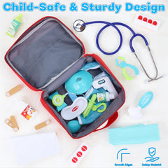 Gifts2U Kids First-Aid Kit toy syringe supports safe, imaginative care scenarios.