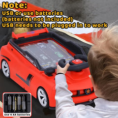Gifts2U vivid graphics and sound enhance racing play for kids.