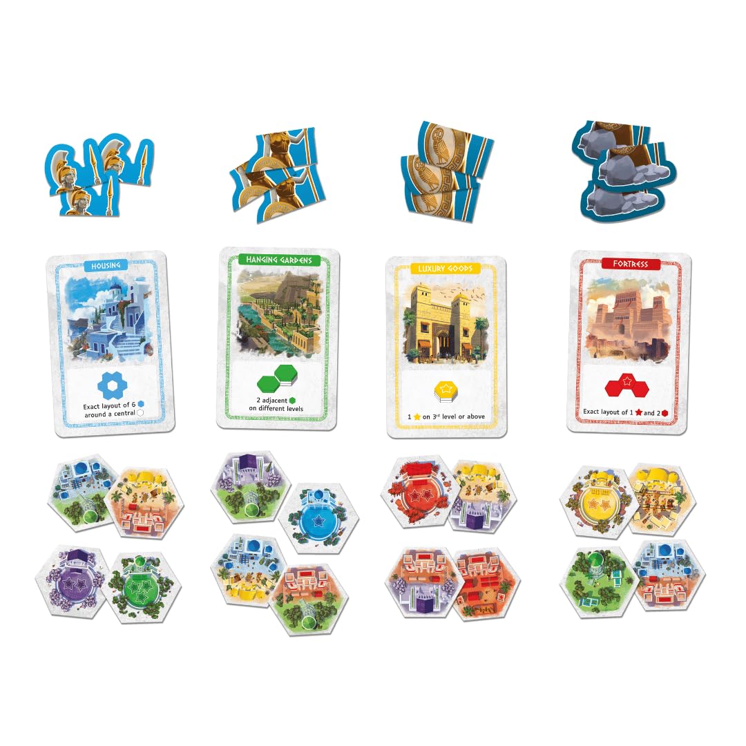 GIGAMIC Akropolis Athena expansion cards show fresh scoring objectives.