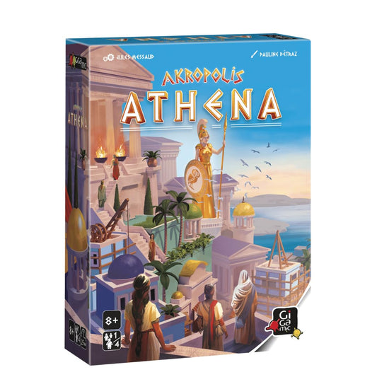 GIGAMIC Akropolis Athena expansion tiles highlight new hex pieces for strategy.