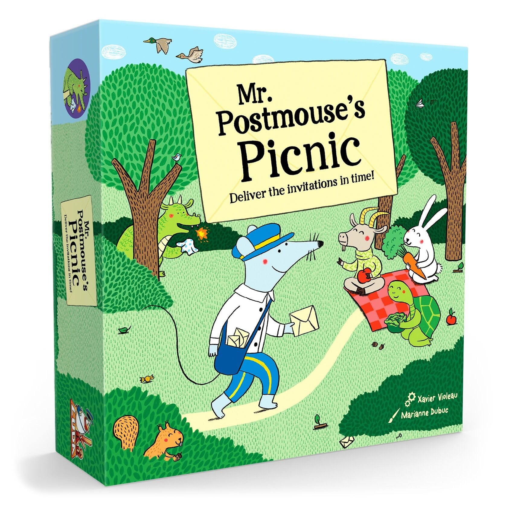 GIGAMIC Mr. Postmouse’s Picnic village tiles encourage cooperative path-building during play.