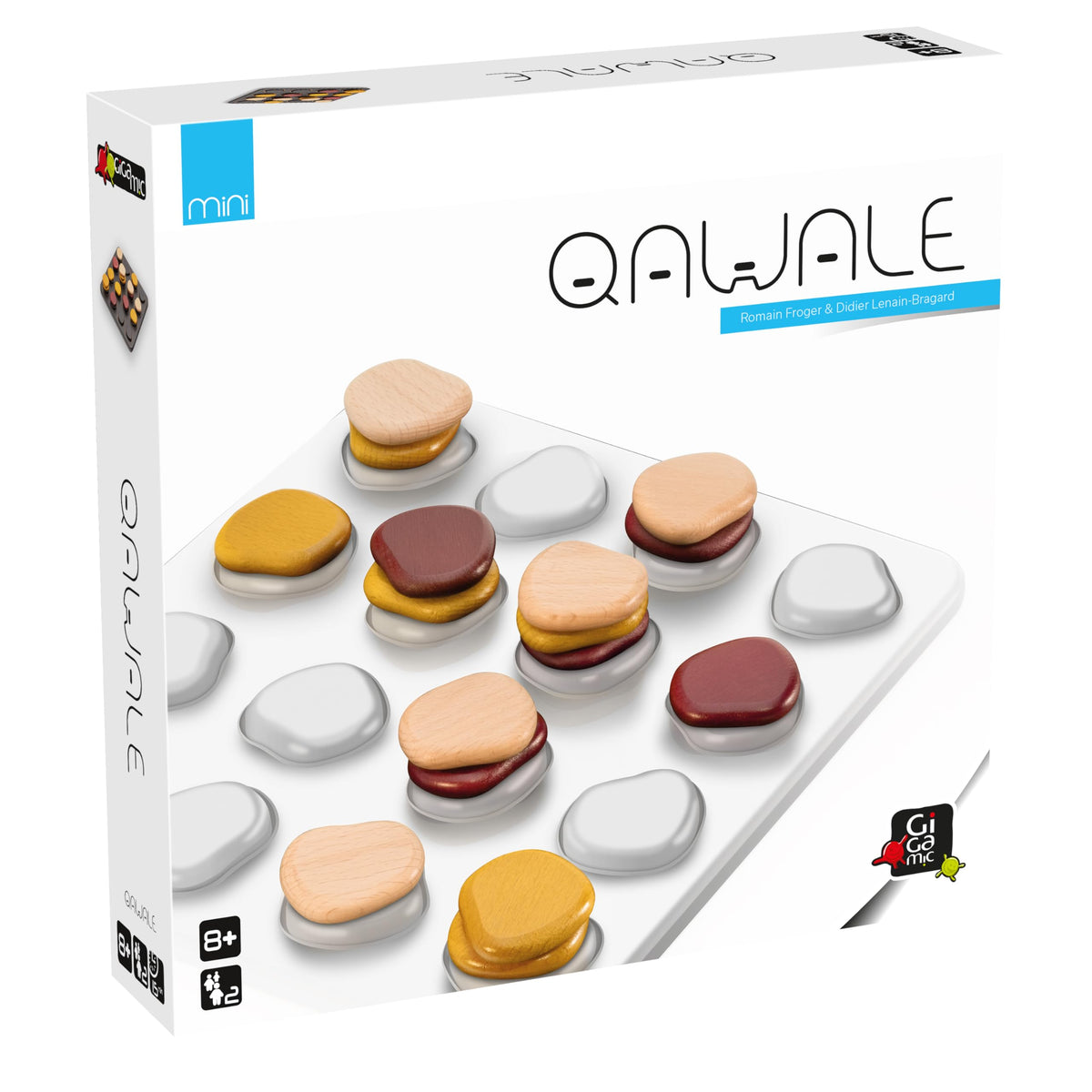 GIGAMIC Qawale Mini board for travel play and quick strategy sessions.
