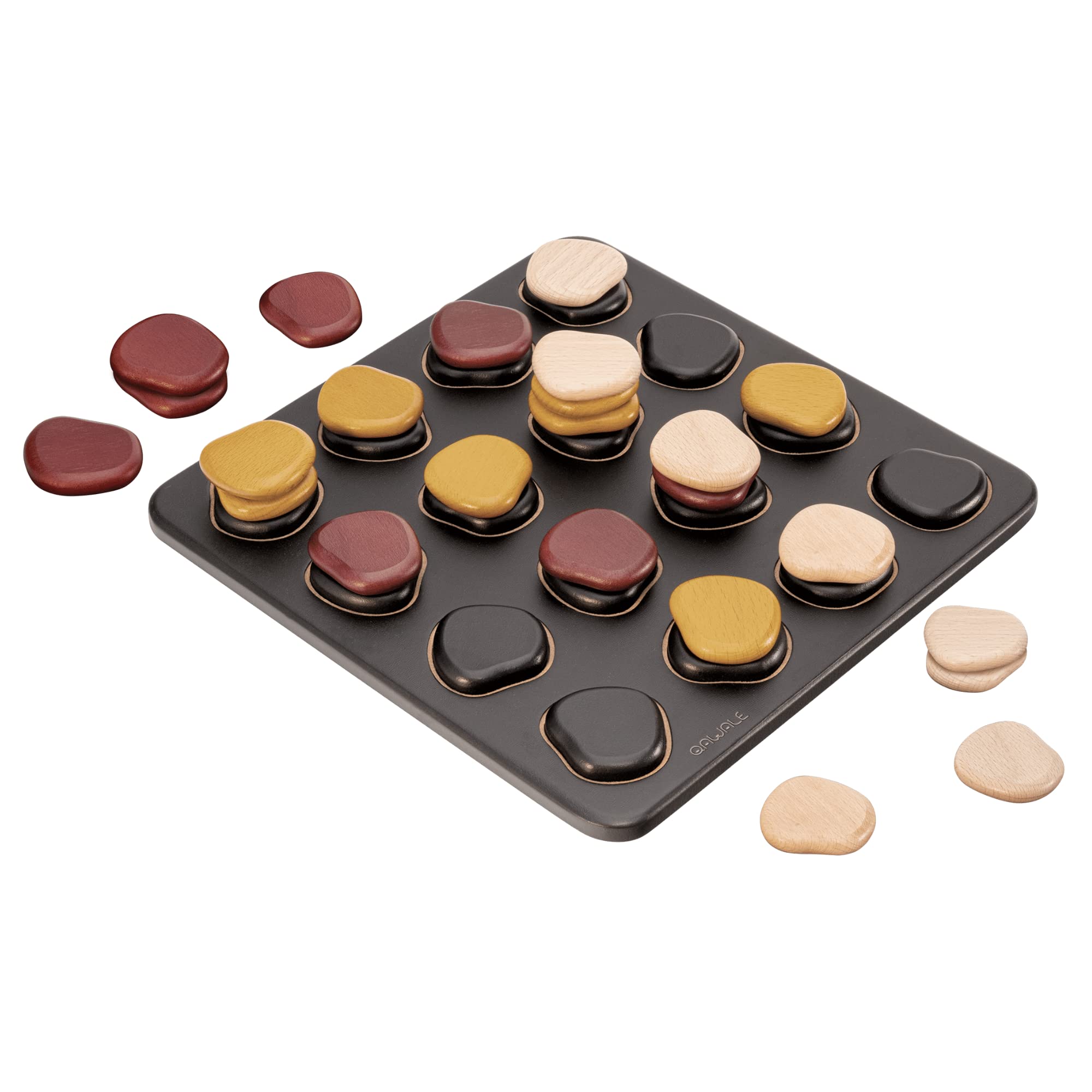 Gigamic Qawale stone stacking in action encourages strategic thinking during matches.