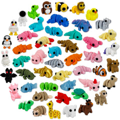 Giggiftrio articulated mini animals for desk display and playful decor.