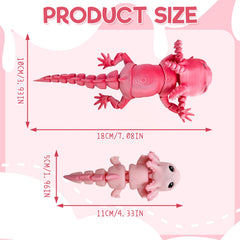 Giggiftrio axolotl 7-inch front view with vibrant colors for shelves