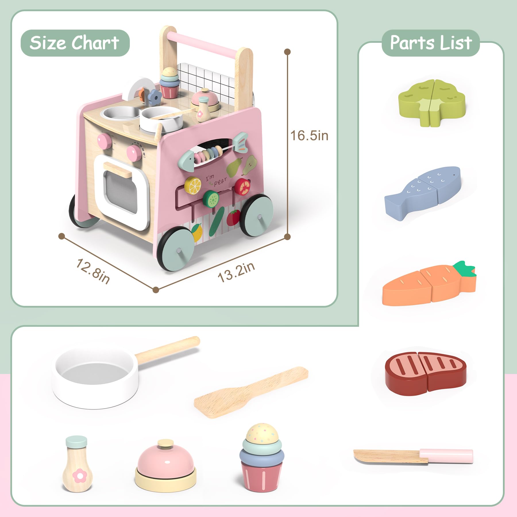 GiggleGems doll-stroller mode for pushing a doll