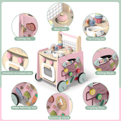 GiggleGems montessori toy with shape sorter and clock